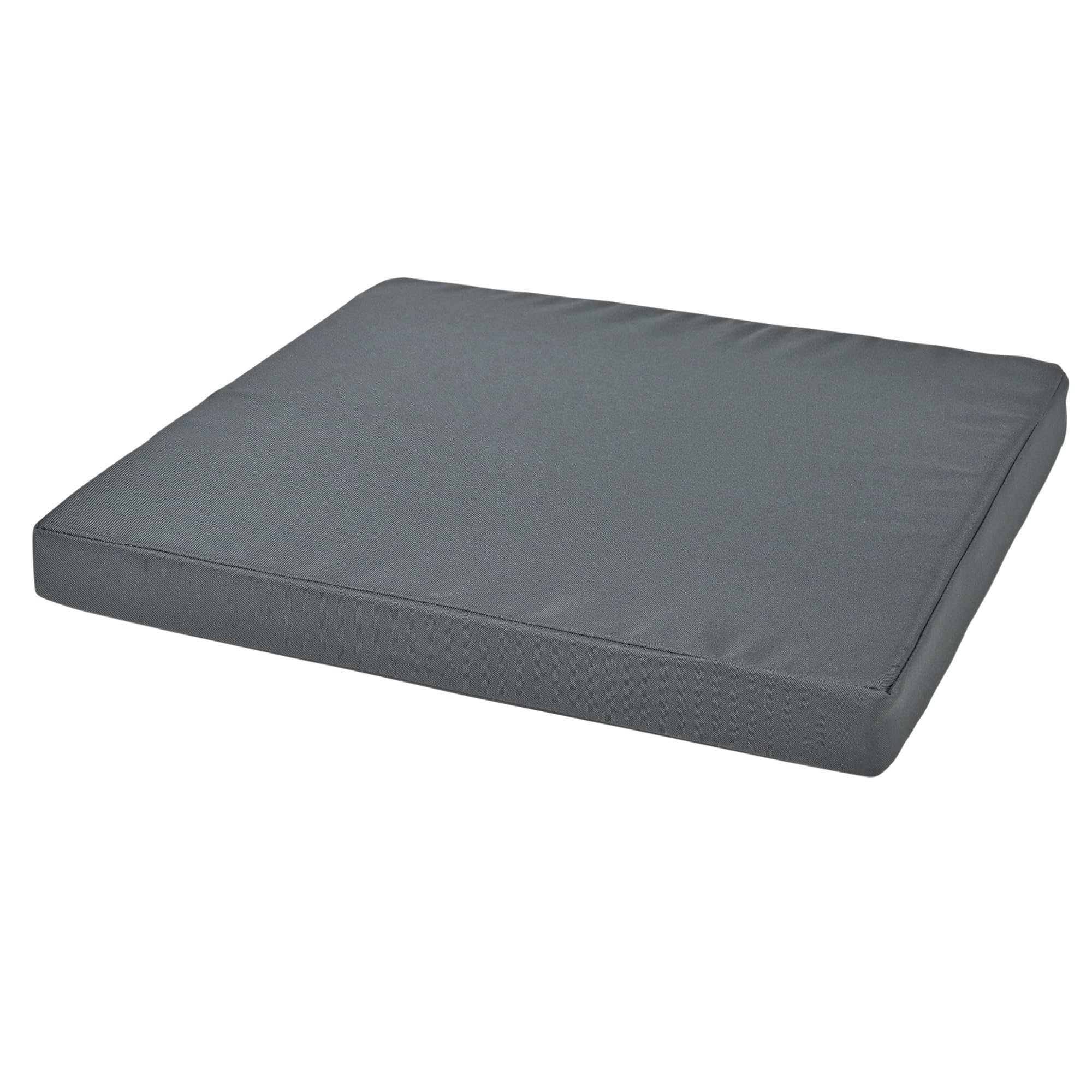 Waterproof Chair Cushion For Rattan Furniture - Outdoors Seat Pads Cushion Pad For Keter CORFU - 54x50x4cm - Removable Cover, Water Resistant Material, Foam - Garden Patio Coffee Shop - Graphite