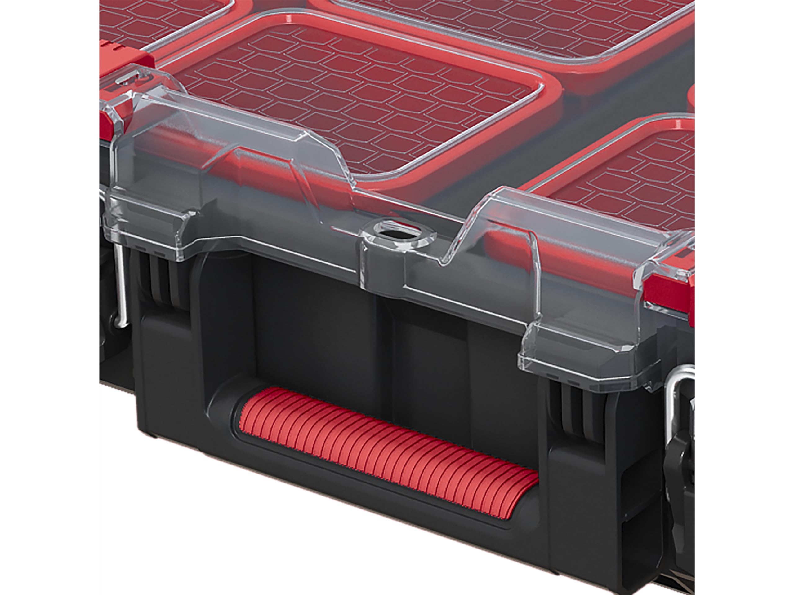 Keter Stack n' Roll Modular DIY Organiser, Removable Bins, Stackable, Lightweight, Durable, Water Resistant, Black