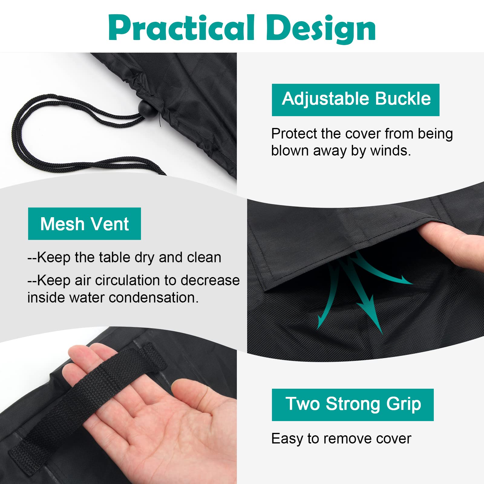 Outdoor Prep Table Cover for Keter Unity XL, Windspeed 420D Outdoor Table Cover Patio Table Cover 52in for Keter Unity XL, Outdoor Table Cover Waterproof for Storage Prep Table Cover(140x61x81cm)