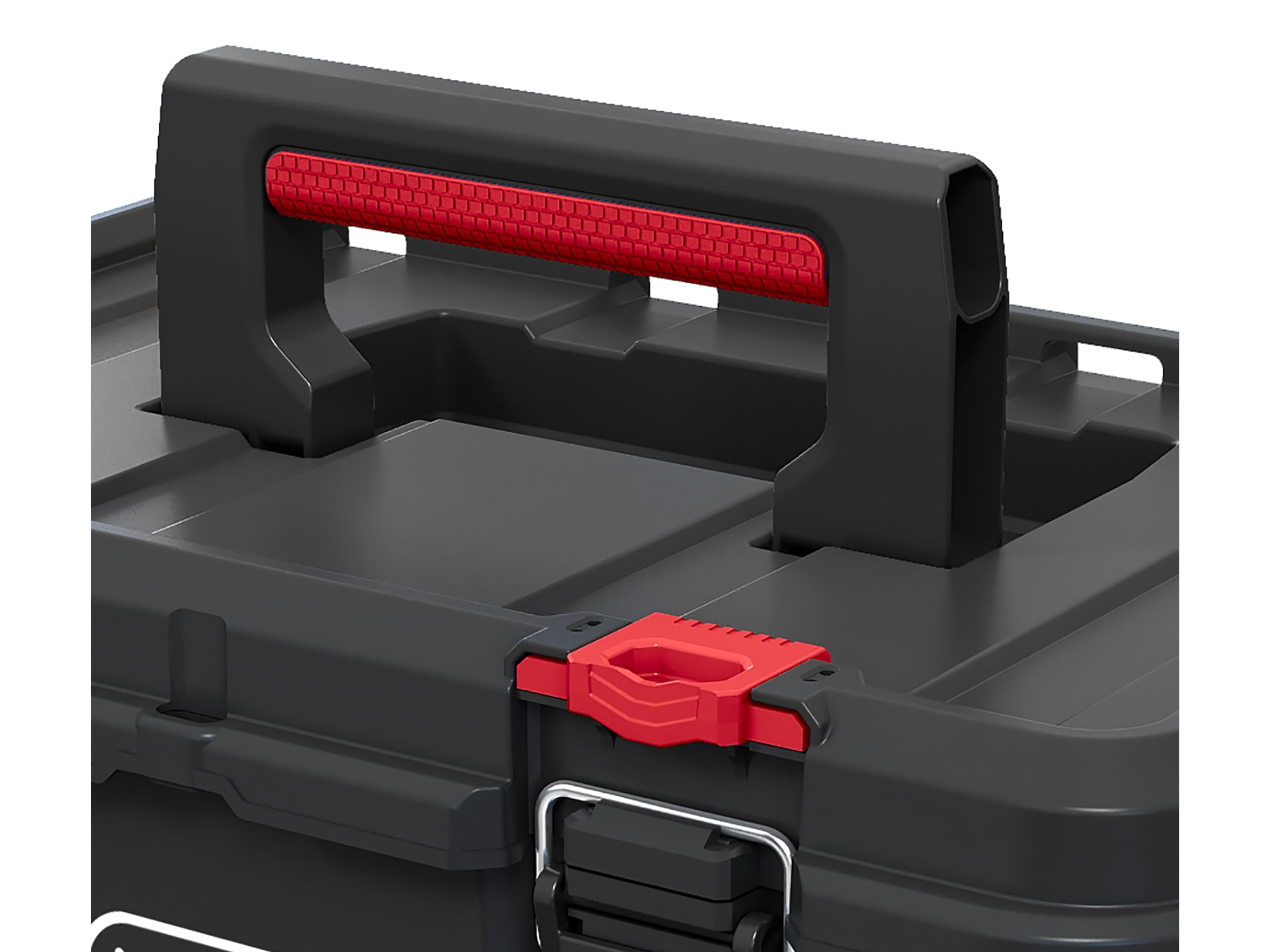 Keter Stack n' Roll Modular DIY Toolbox, Stackable, Lightweight, Durable, Water Resistant, Black