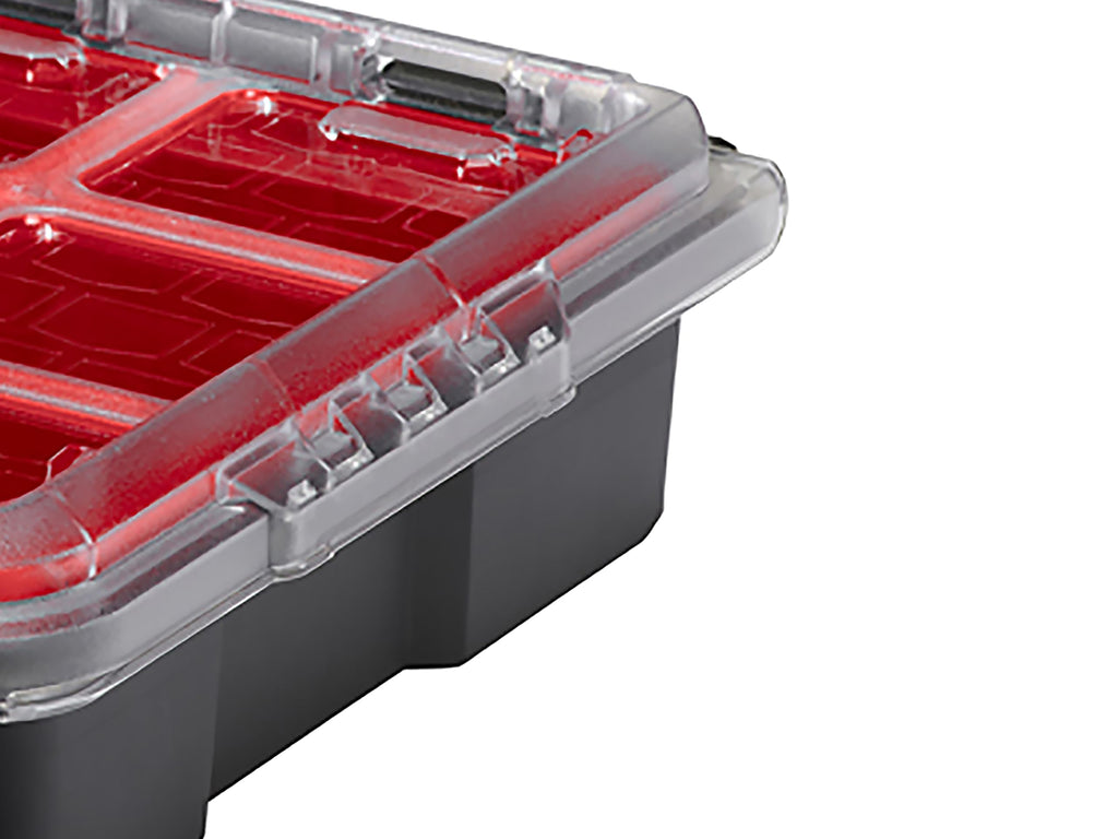 Keter Stack n' Roll Modular DIY Organiser, Removable Bins, Stackable, Lightweight, Durable, Water Resistant, Black