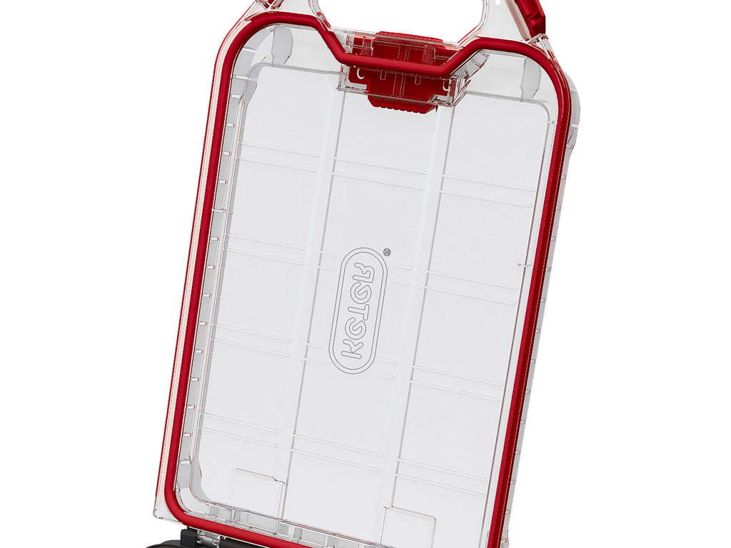 Keter Stack n' Roll Modular DIY Half Organiser, Removable Bins, Stackable, Lightweight, Durable, Water Resistant, Black