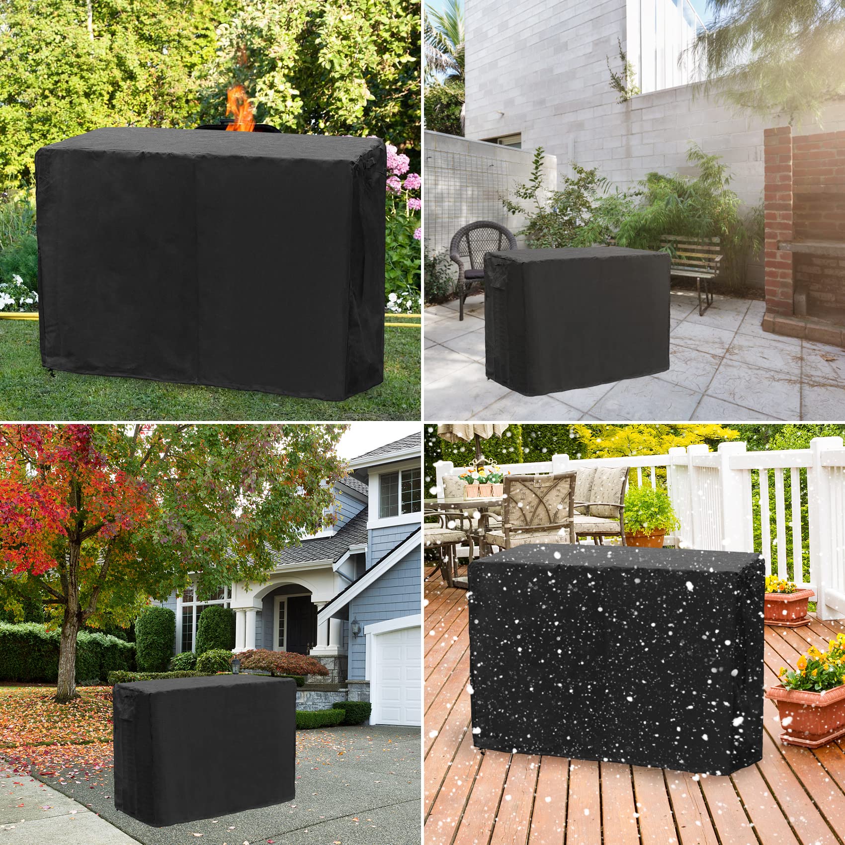 Onlyfire 52-inch Outdoor Prep Table Cover for Keter Unity XL Portable Table|Storage Cabinet, Outdoor Garden Barbecue Cart Cover, 600D PVC Waterproof