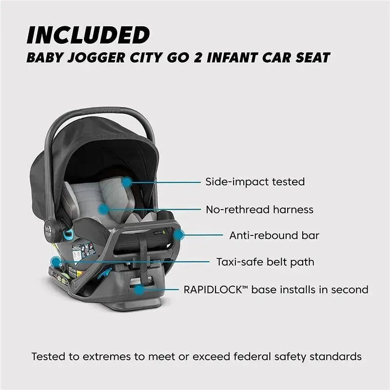 Baby Jogger - City Mini GT2 Travel System, Opulent Black