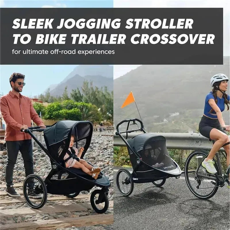 Baby Jogger - City Prix™ Jogger X Bike Trailer, Ambition Black
