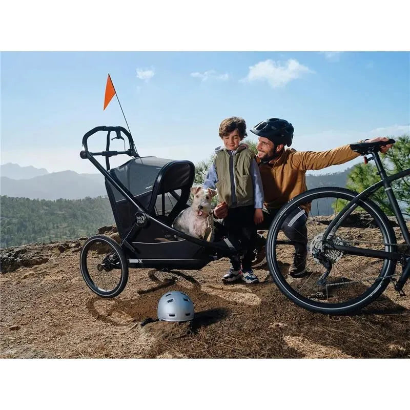 Baby Jogger - City Prix™ Jogger X Bike Trailer Stroller, Ambition Black