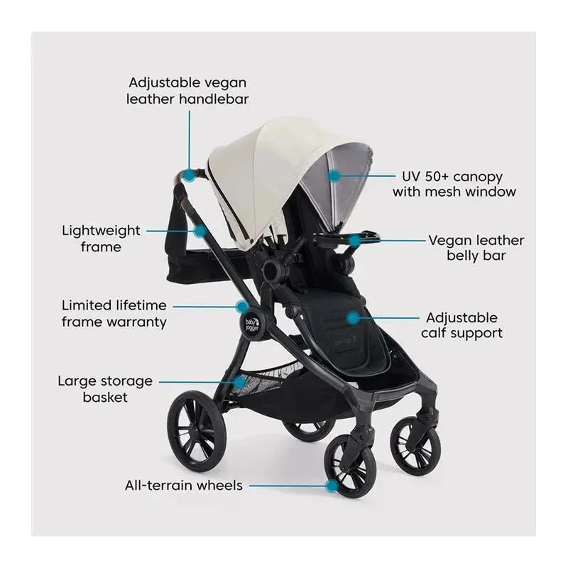 Baby Jogger - City Sights Stroller Bundle, Frosted Ivory