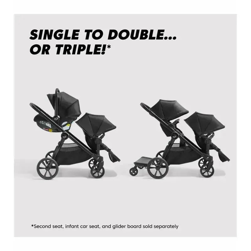 Baby Jogger - City Select 2 Single to Double Stroller, Frosted Ivory