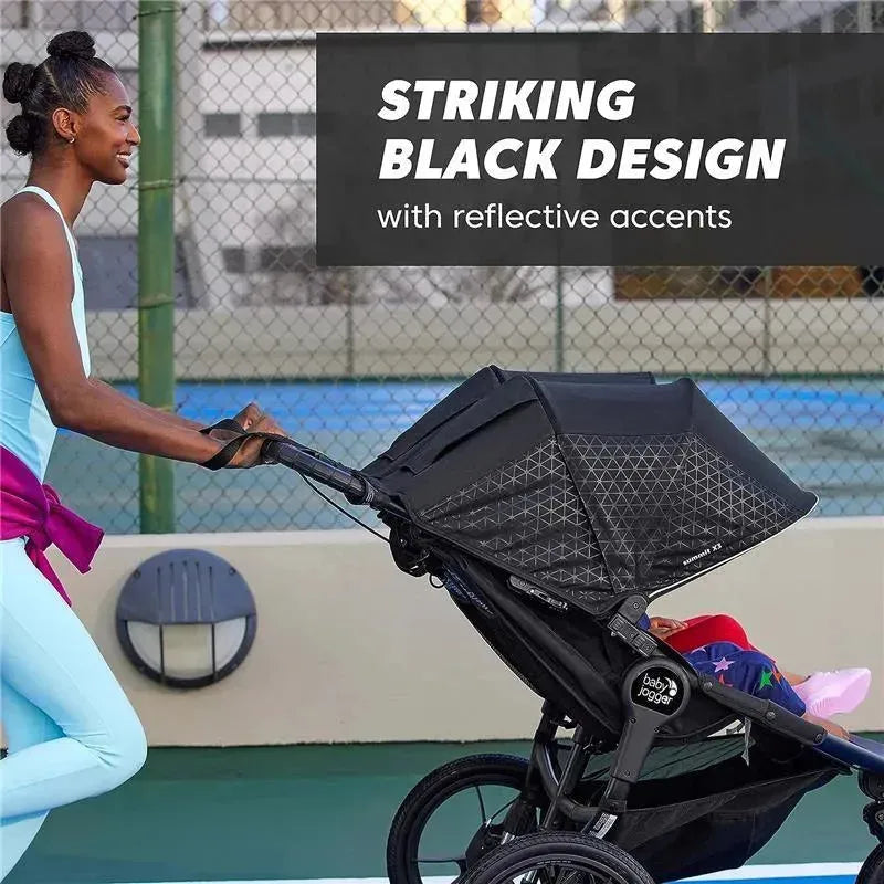 Baby Jogger - Summit X3 Jogging Double Stroller, Midnight Black