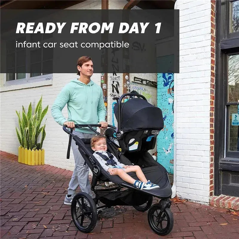 Baby Jogger - Summit X3 Jogging Double Stroller, Midnight Black