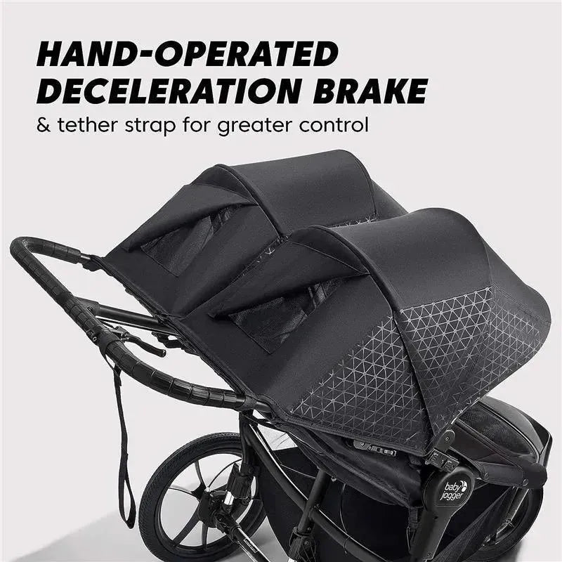 Baby Jogger - Summit X3 Jogging Double Stroller, Midnight Black