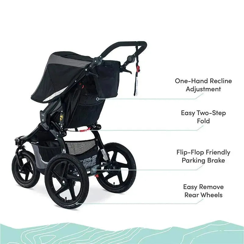 Britax - BOB Gear Revolution Flex 3.0 Jogging Stroller, Graphite Black