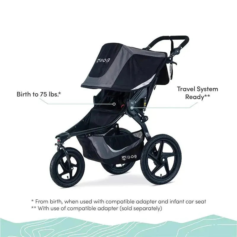 Britax - BOB Gear Revolution Flex 3.0 Jogging Stroller, Graphite Black