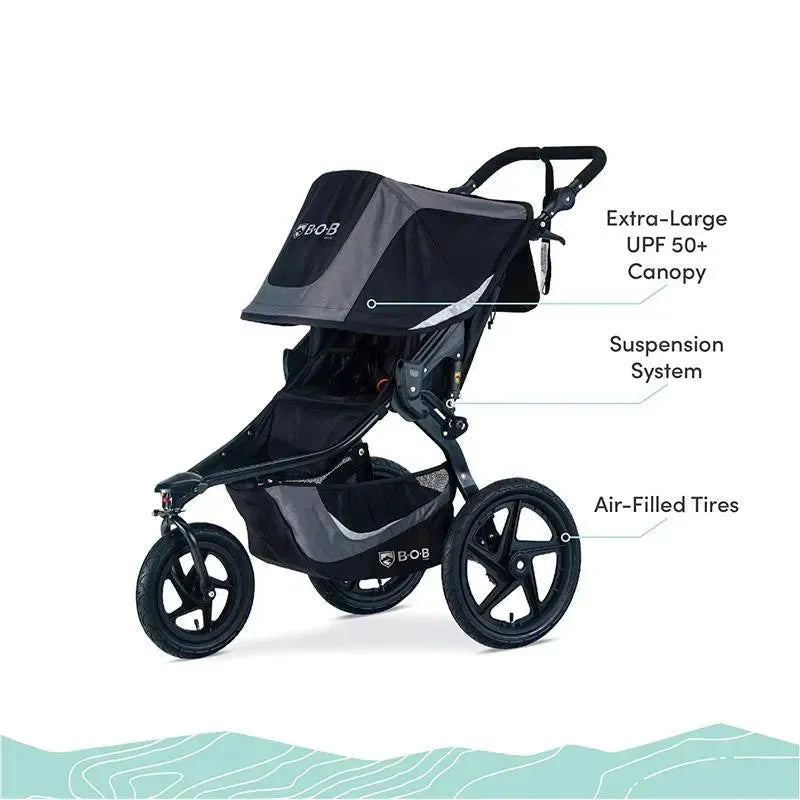 Britax - BOB Gear Revolution Flex 3.0 Jogging Stroller, Graphite Black