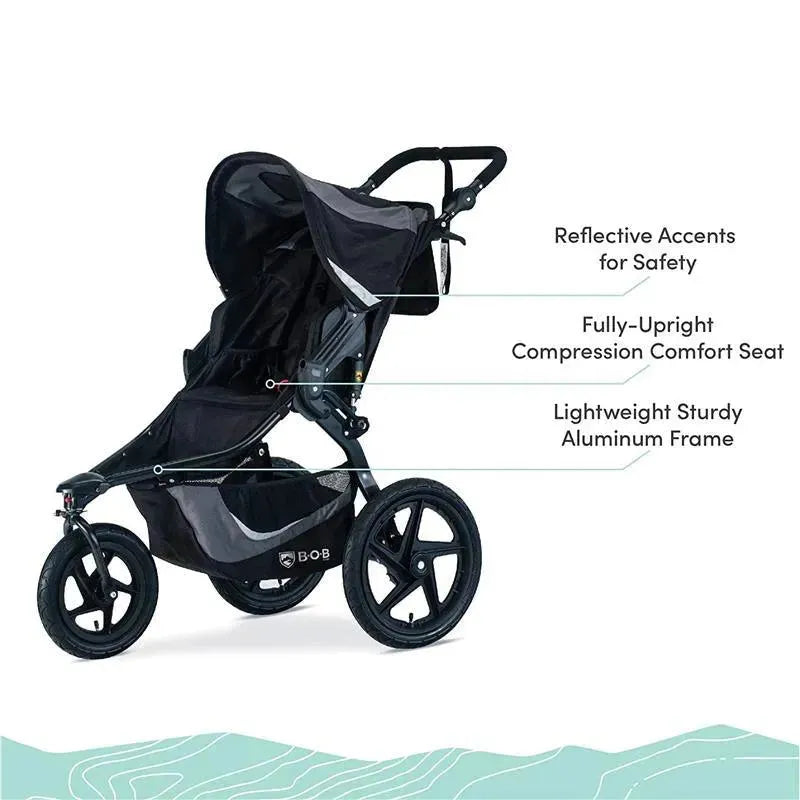 Britax - BOB Gear Revolution Flex 3.0 Jogging Stroller, Graphite Black