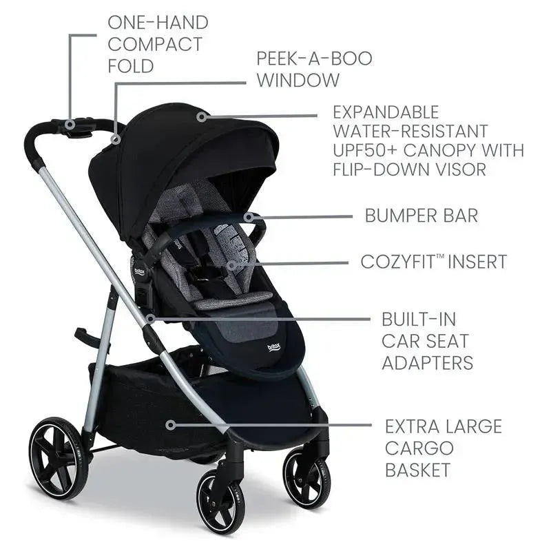 Britax - Grove Modular Stroller, Lightweight Stroller