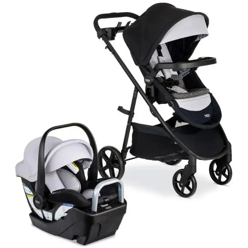 Britax - Travel System Willow Brook S+, Alpine Base, Glacier Onyx, Us