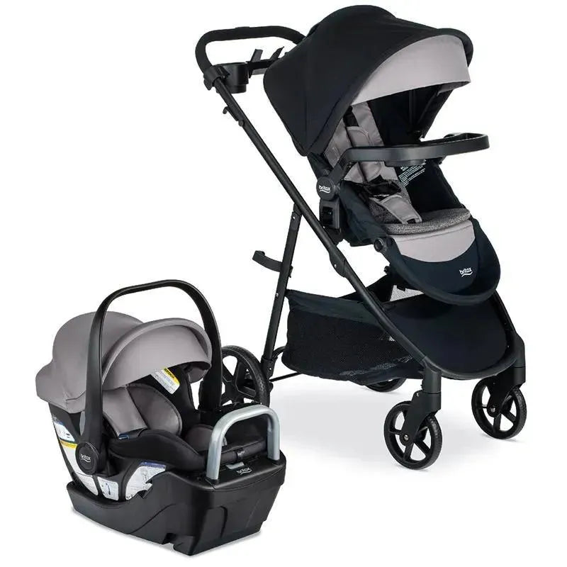 Britax - Willow Brook S+ Travel System with Alpine Anti-Rebound Base, Graphite Onyx