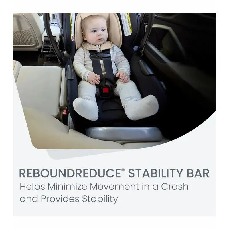 Britax Willow Brook S + Travel System with Alpine Anti-Rebound Base - Sand Onyx