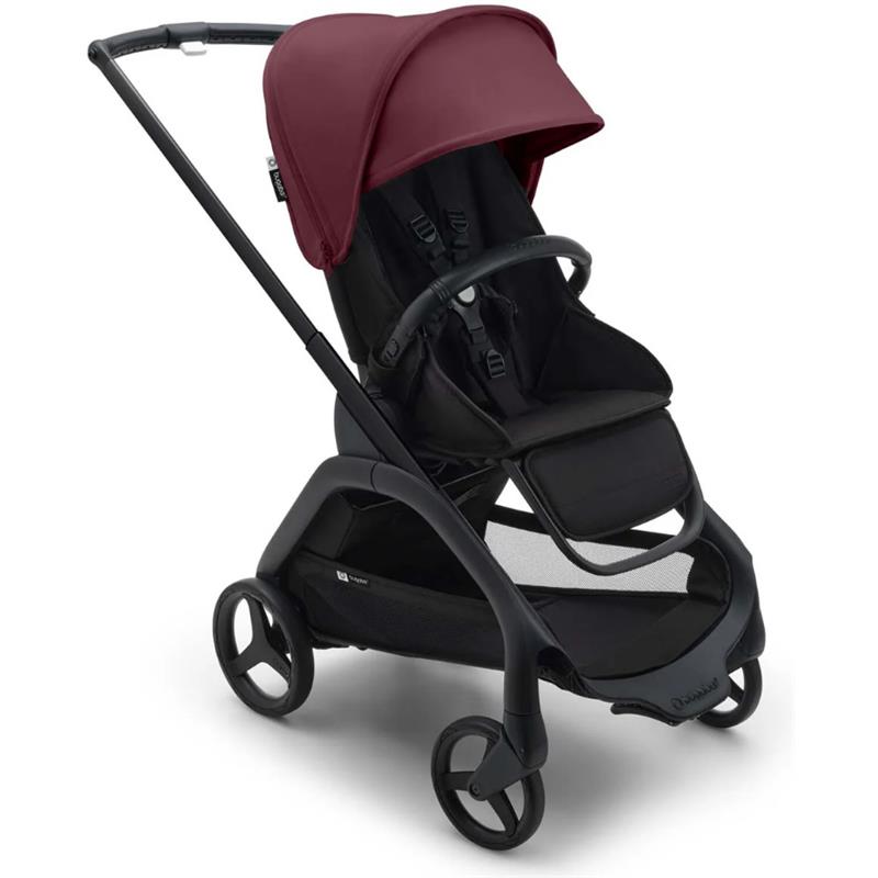 Bugaboo - Dragonfly Seat Complete, Black/Dark Cherry-Dark Cherry