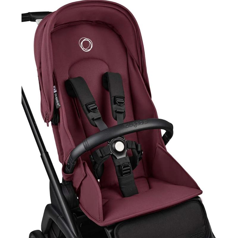 Bugaboo - Dragonfly Seat Complete, Black/Dark Cherry-Dark Cherry