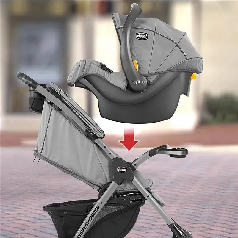 Chicco Mini Bravo Plus Travel System, Slate