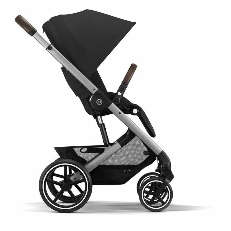 Cybex - Balios S Lux 2 Stroller, Silver Frame/Moon Black