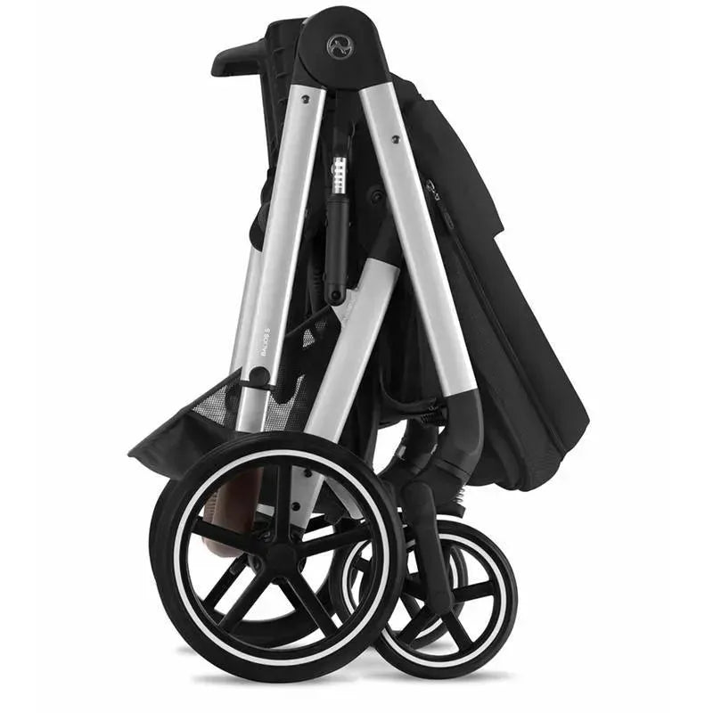 Cybex - Balios S Lux 2 Stroller, Silver Frame/Moon Black