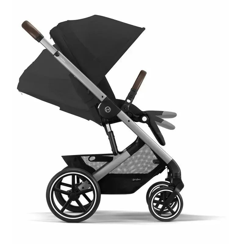 Cybex - Balios S Lux 2 Stroller, Silver Frame/Moon Black