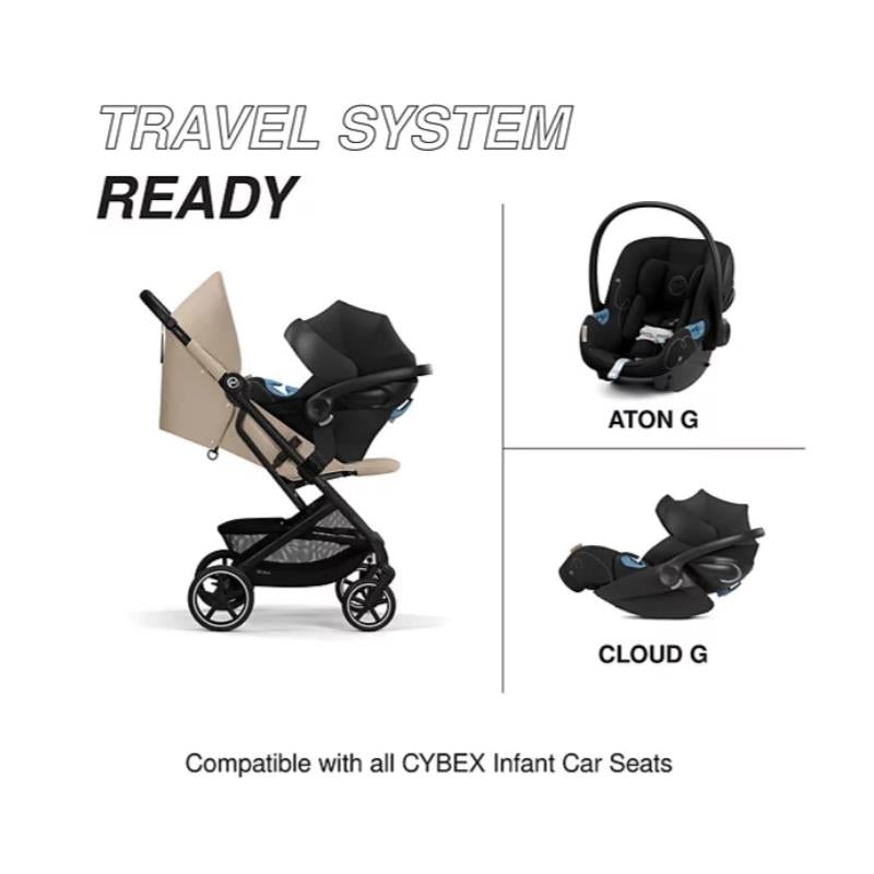 Cybex - Beezy 2 Compact City Stroller, Almond Beige