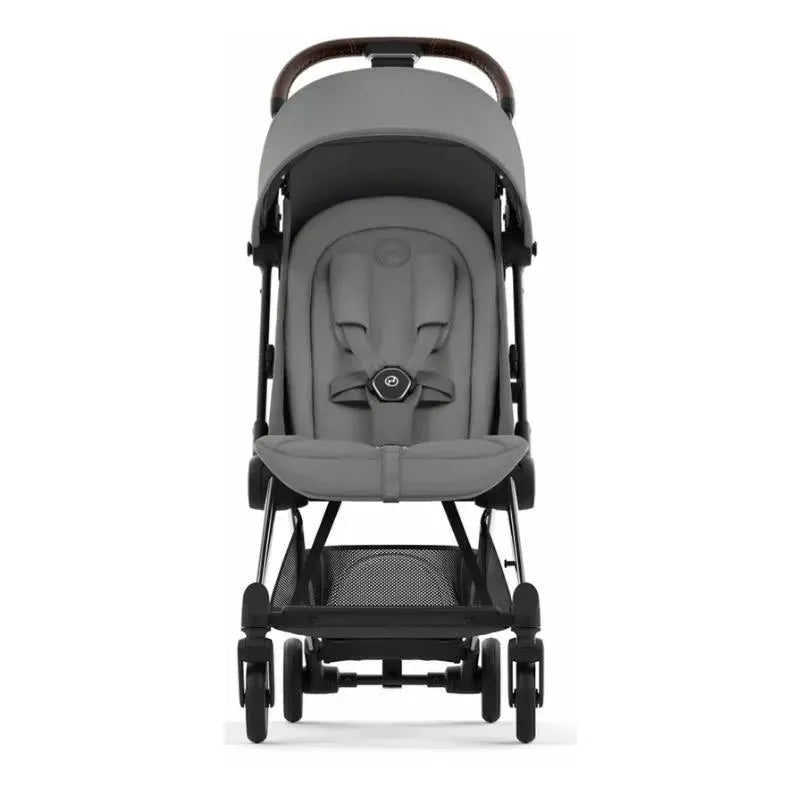 Cybex - Coya Compact Stroller, Chrome/Dark Brown/Mirage Grey
