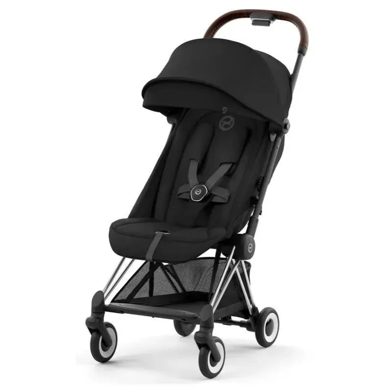 Cybex - Coya Compact Stroller, Chrome/Dark Brown/Sepia Black
