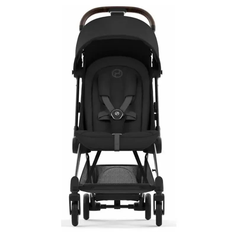 Cybex - Coya Compact Stroller, Chrome/Dark Brown/Sepia Black
