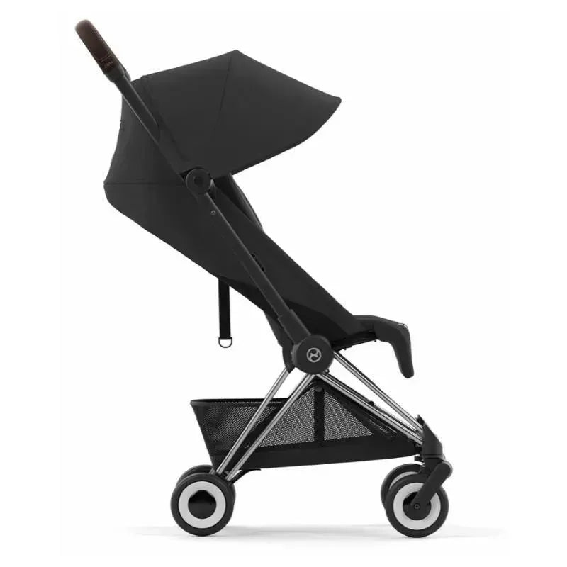 Cybex - Coya Compact Stroller, Chrome/Dark Brown/Sepia Black