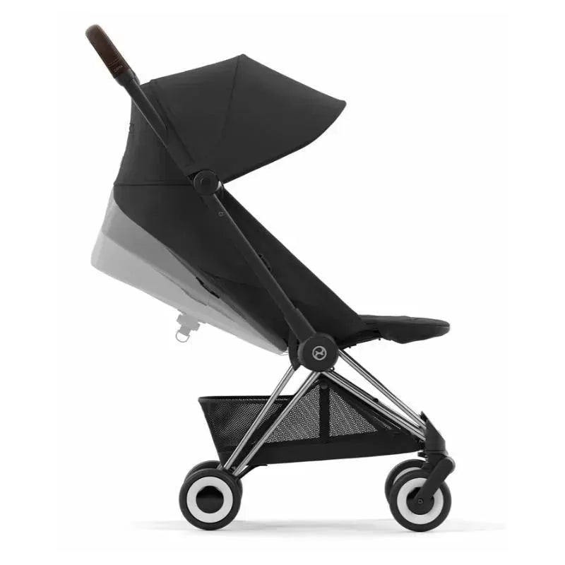 Cybex - Coya Compact Stroller, Chrome/Dark Brown/Sepia Black