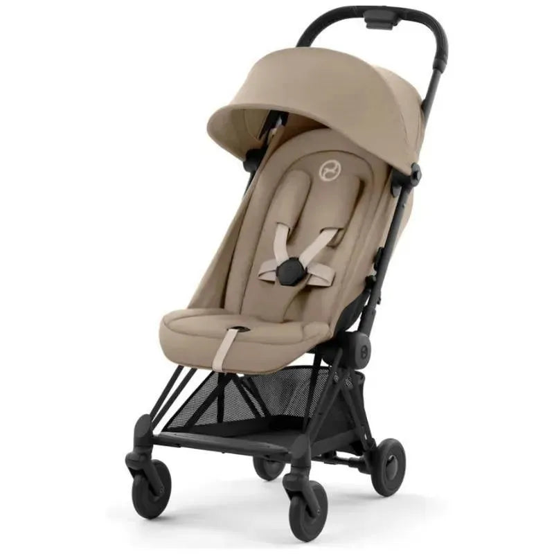 Cybex - Coya Compact Stroller, Matte Black/Cozy Beige