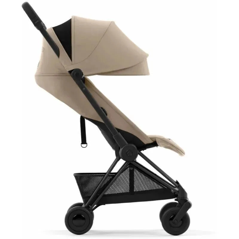 Cybex - Coya Compact Stroller, Matte Black/Cozy Beige