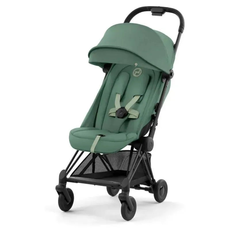 Cybex - Coya Compact Stroller, Matte Black/Leaf Green