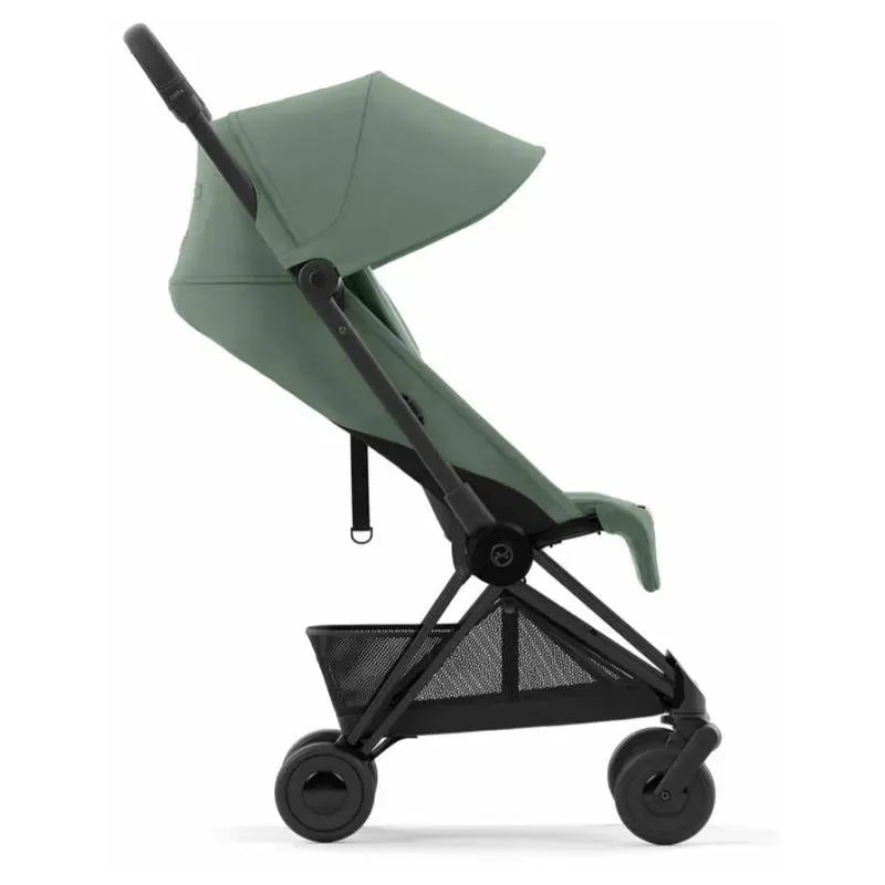 Cybex - Coya Compact Stroller, Matte Black/Leaf Green