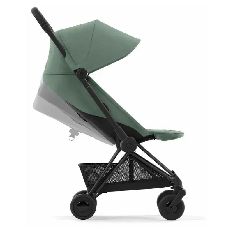 Cybex - Coya Compact Stroller, Matte Black/Leaf Green