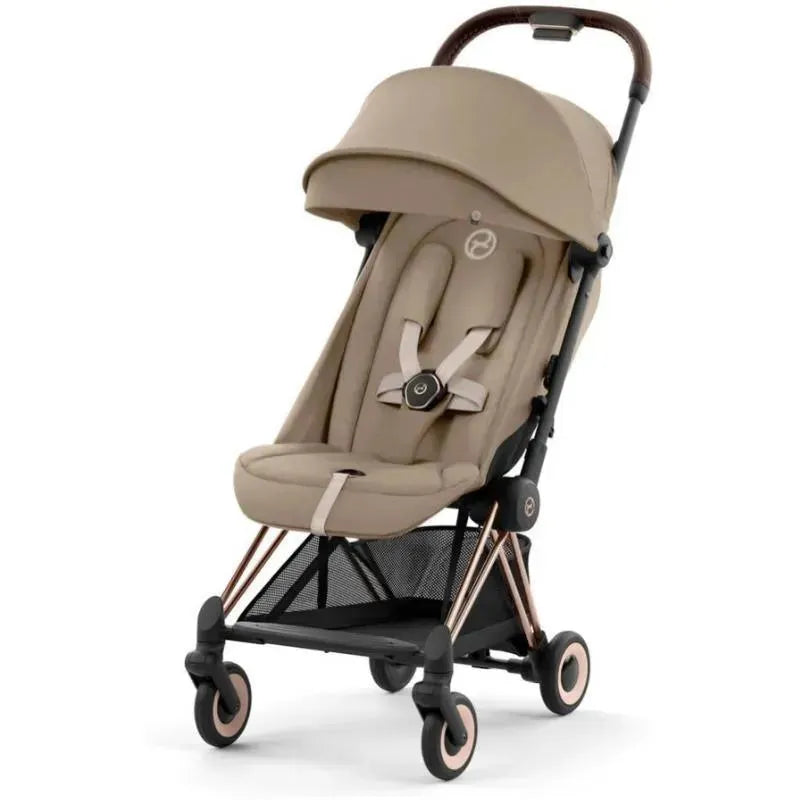 Cybex - Coya Compact Stroller, Rose Gold/Cozy Beige