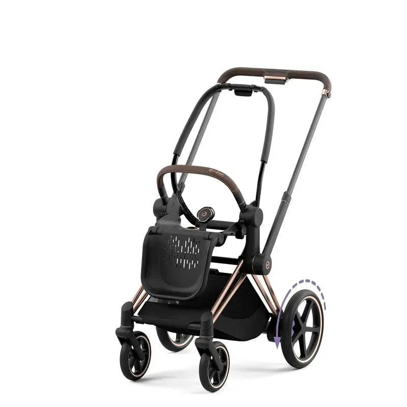 Cybex e-Priam Stroller Frame - Rose Gold | Brown
