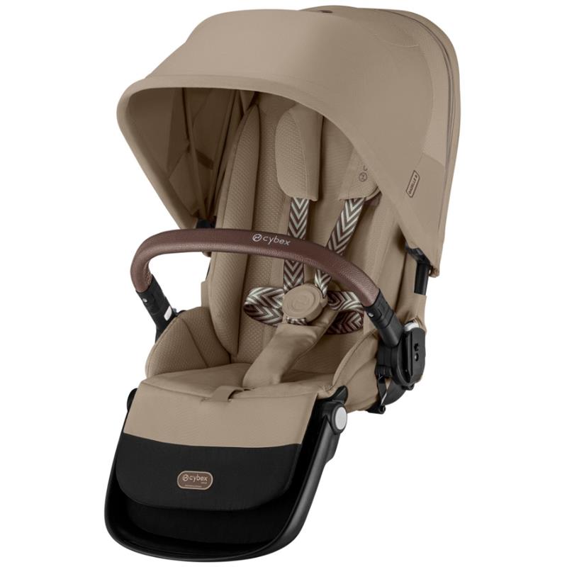 Cybex - Egazelle S Second Seat, Almond Beige With Taupe Frame