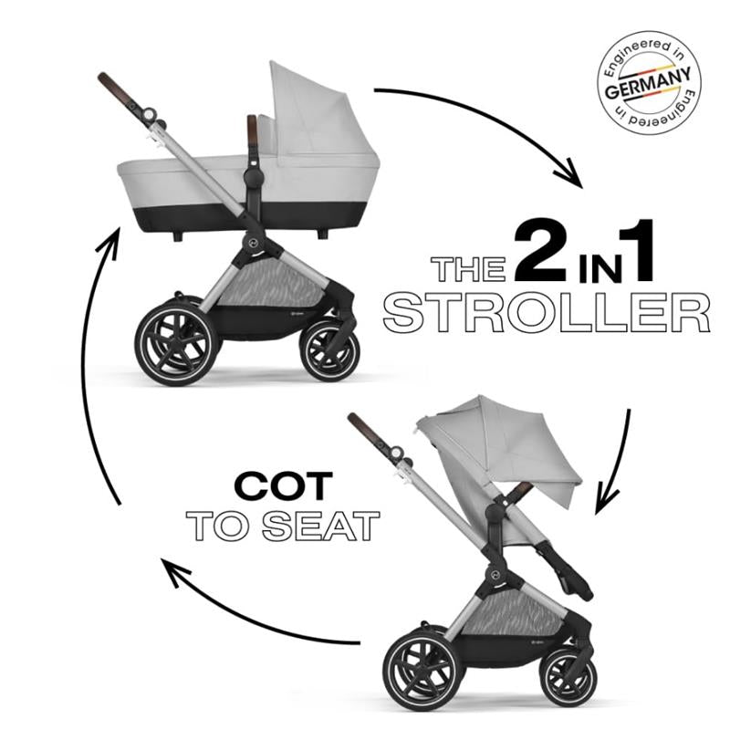 Cybex - EOS Lux 2-in-1 Stroller, Lava Grey