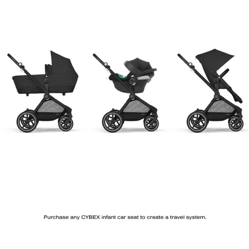 Cybex - Eos Lux 2-In-1 Stroller, Moon Black
