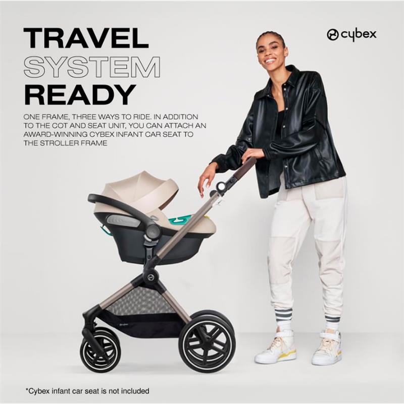 Cybex - Eos Lux 2-In-1 Stroller, Seashell Beige