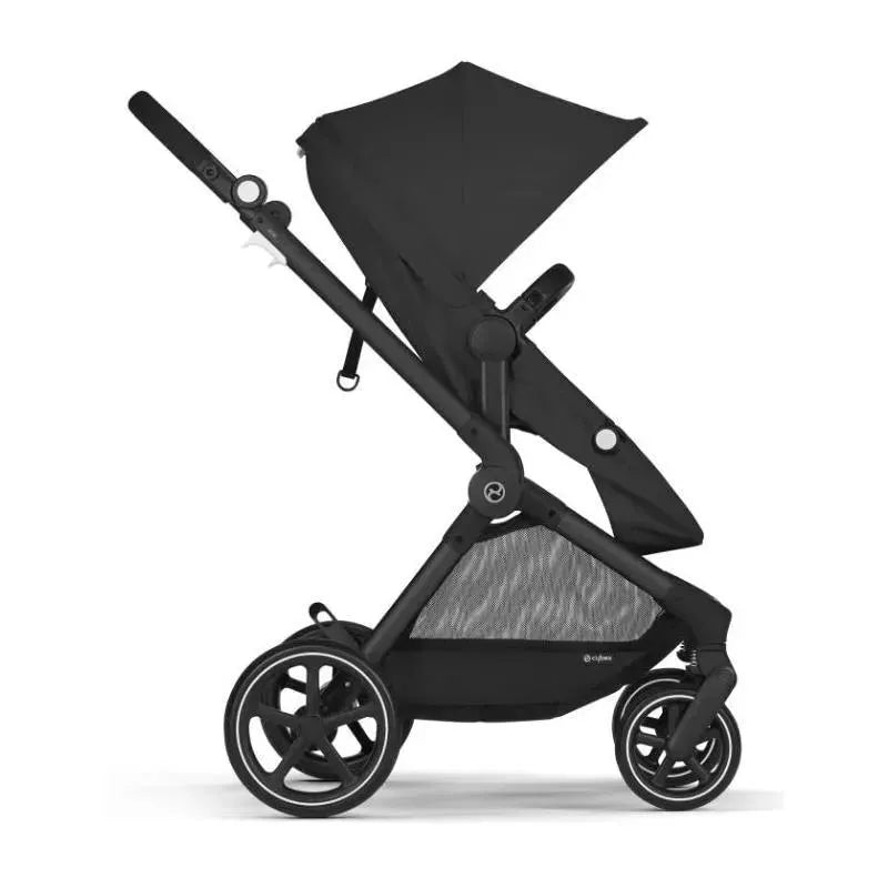 Cybex - Eos Stroller Black Frame & Aton G, Moon Black