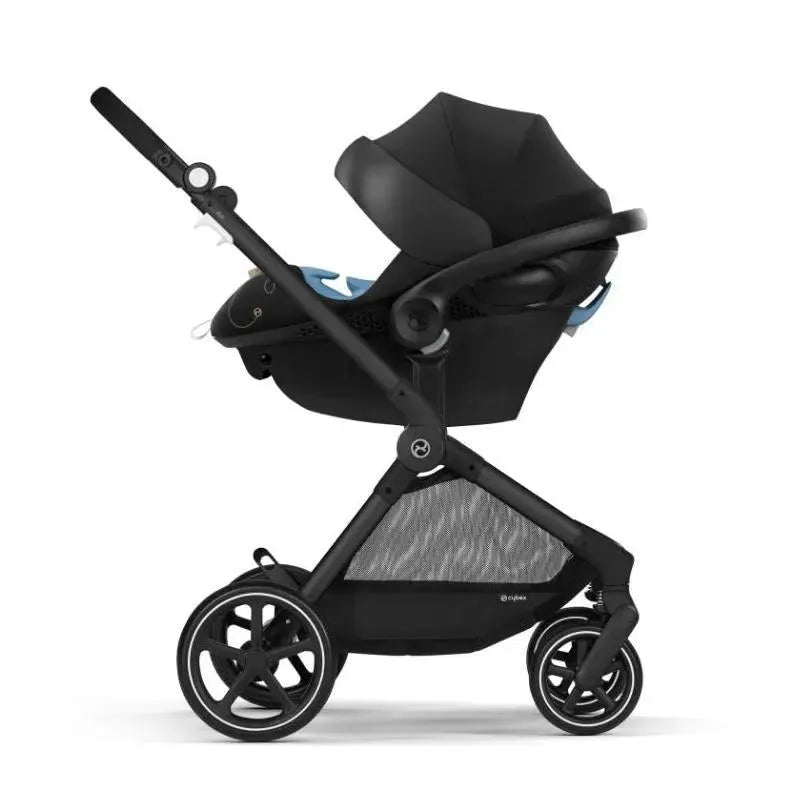 Cybex - Eos Stroller Black Frame & Aton G, Moon Black