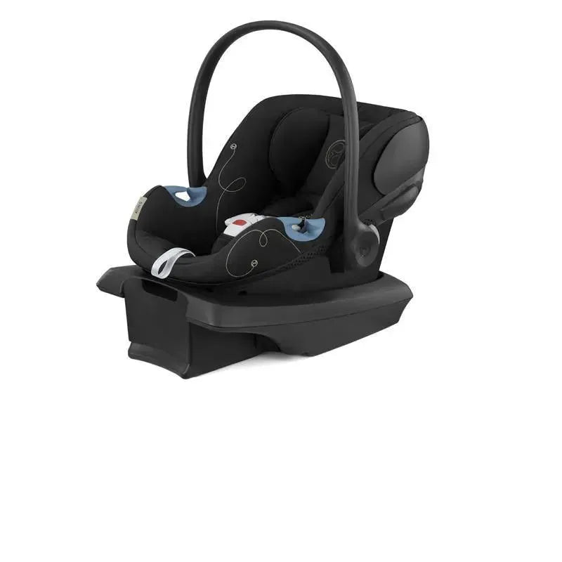 Cybex - EOS Travel System, Stroller + Aton G Infant Car Seat Moon Black (Silver Frame)
