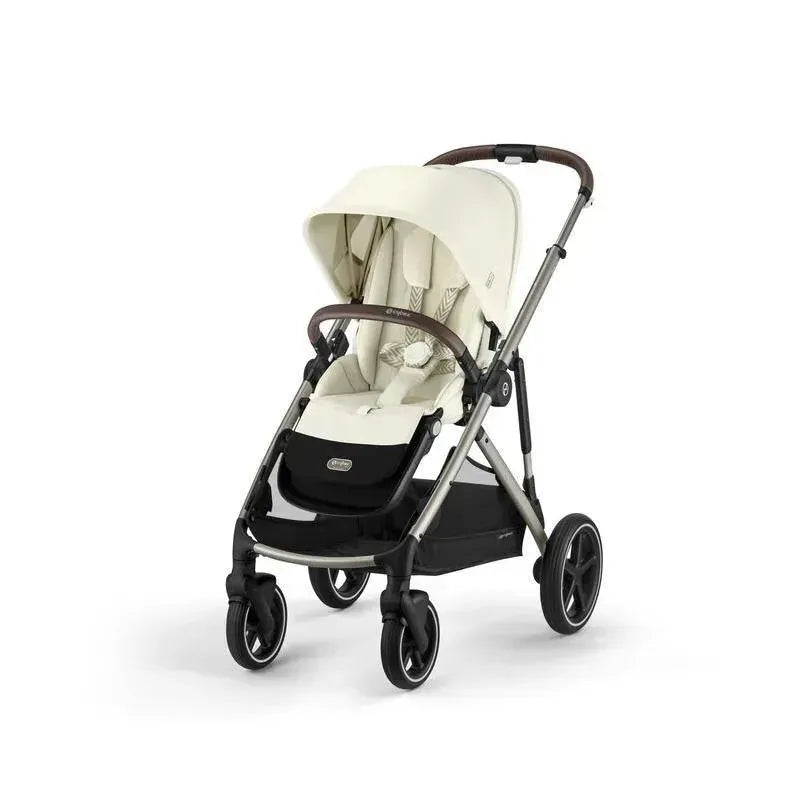 Cybex - Gazelle S 2 Double Stroller Bundle, Seashell Beige/Taupe Frame